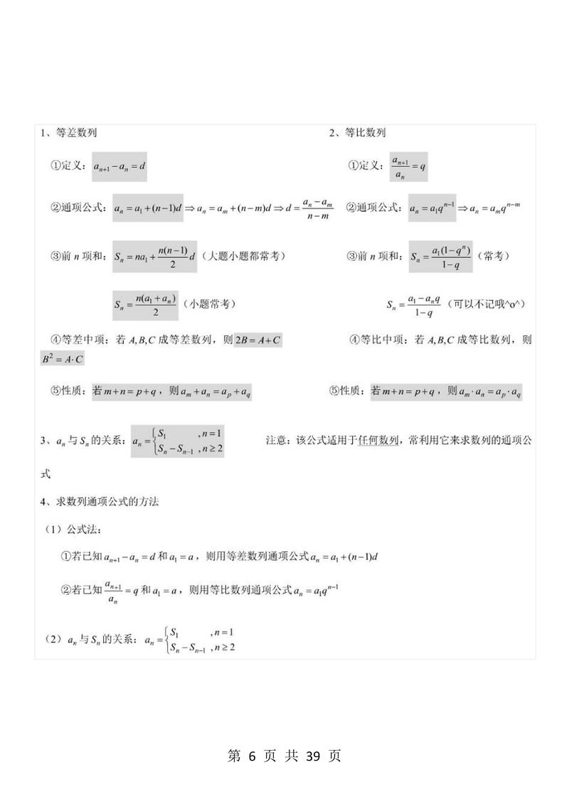 高中数学格式有哪些，高中数学中常见的格式有哪些，你知道吗？