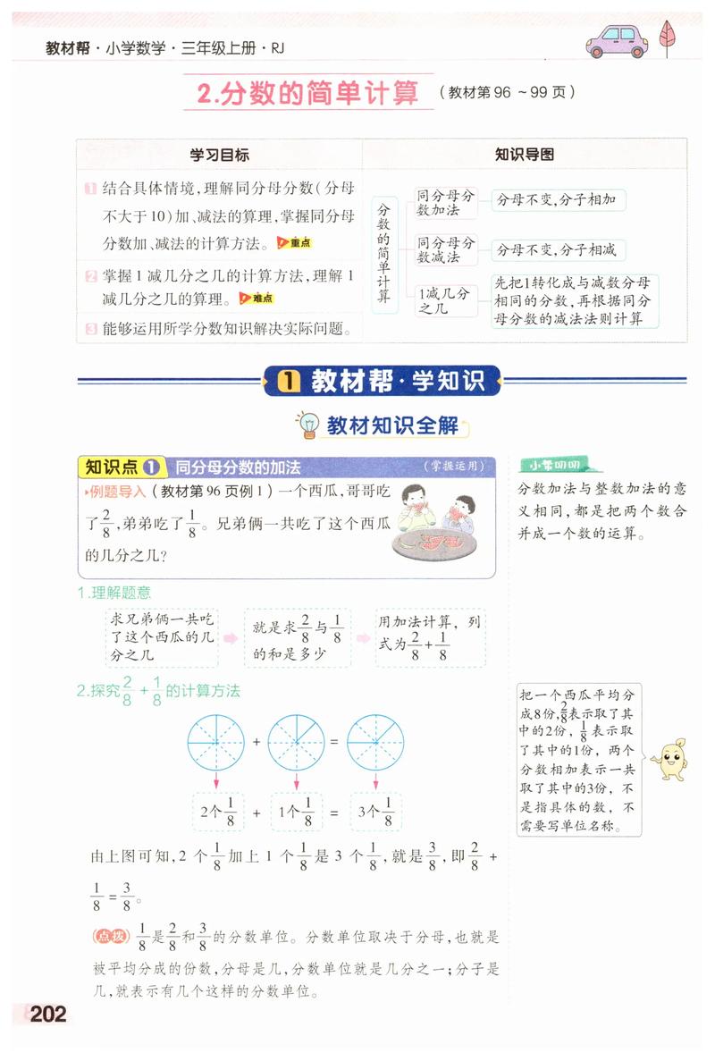 小学数学怎么算分，小学数学中，如何正确进行分数运算？