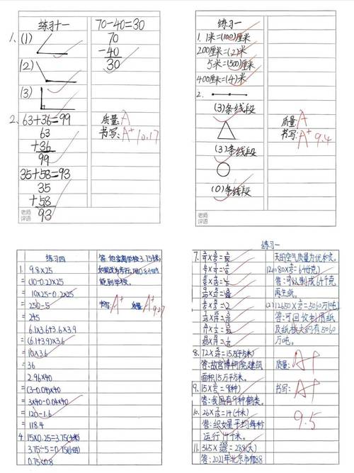 小学数学阅卷记录撰写指南