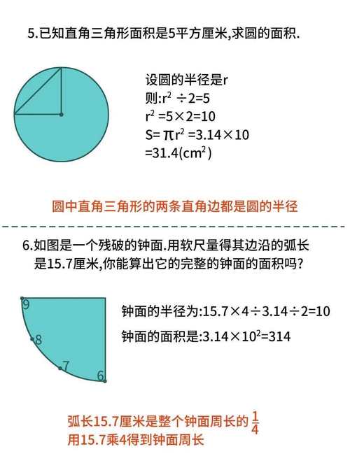 初中数学如何求圆的面积？简单步骤与公式解析