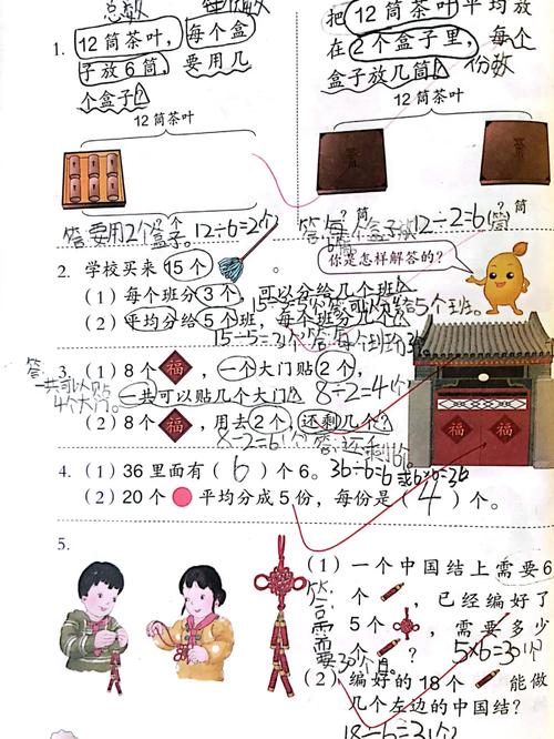 小学数学题怎么画关键词