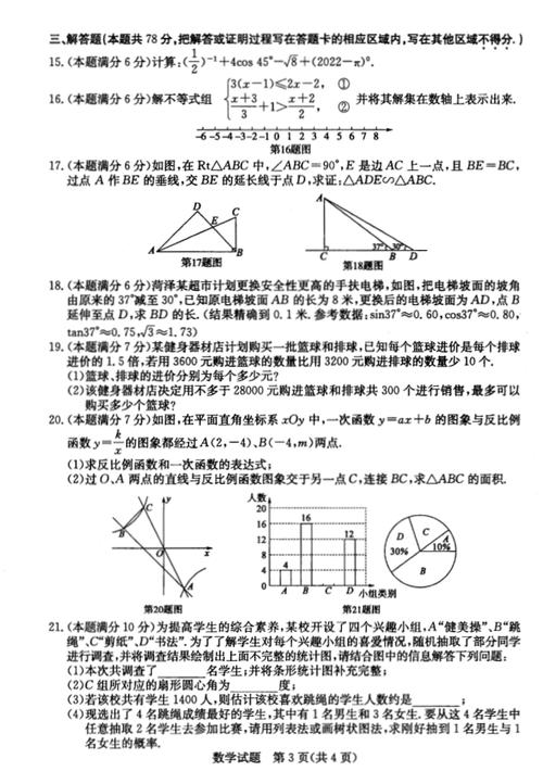 初中数学菏泽卷难度如何？全面解析与备考建议