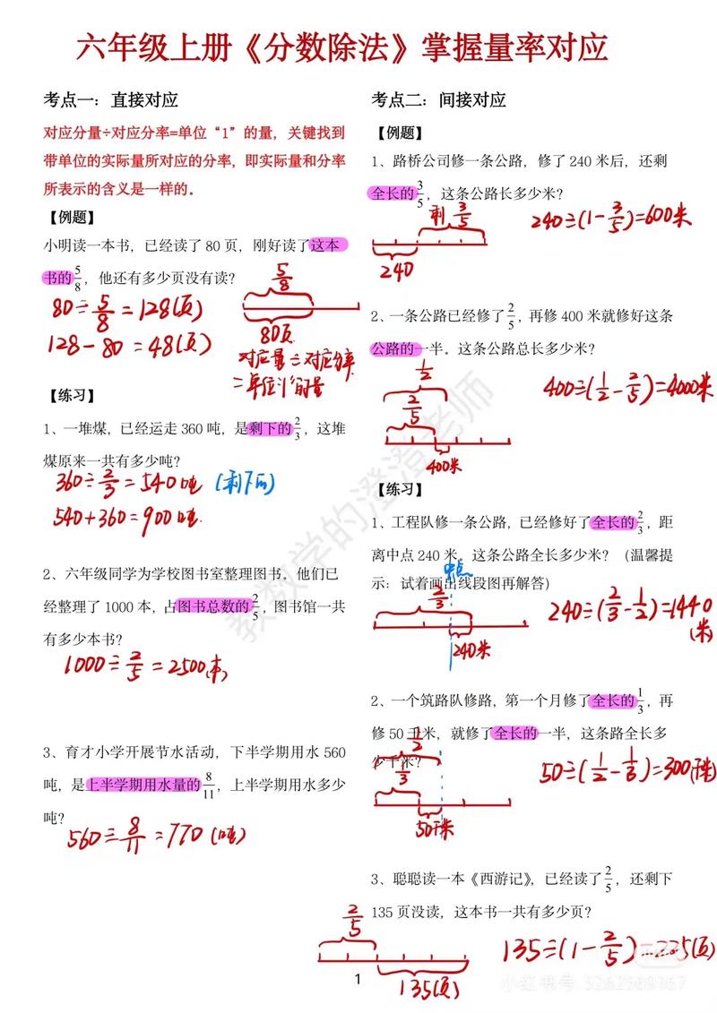 小学数学分率占比计算方法详解，如何快速掌握分率问题？