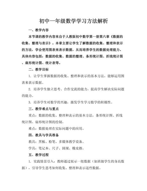 初中一年级数学怎样辅导？