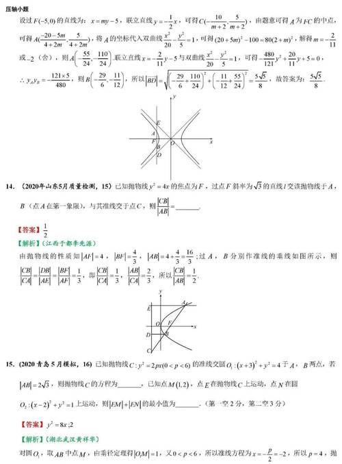 高中数学中有哪些常见的两选一题目类型？