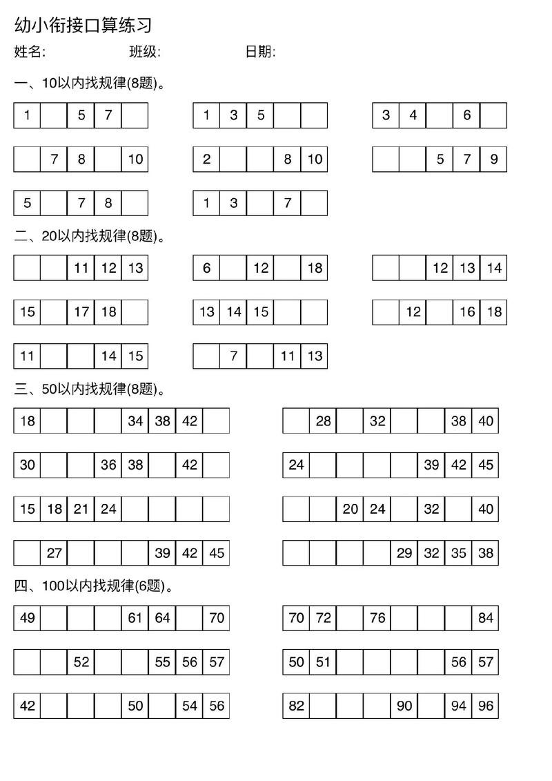 小学数学找规律计算题怎么做？
