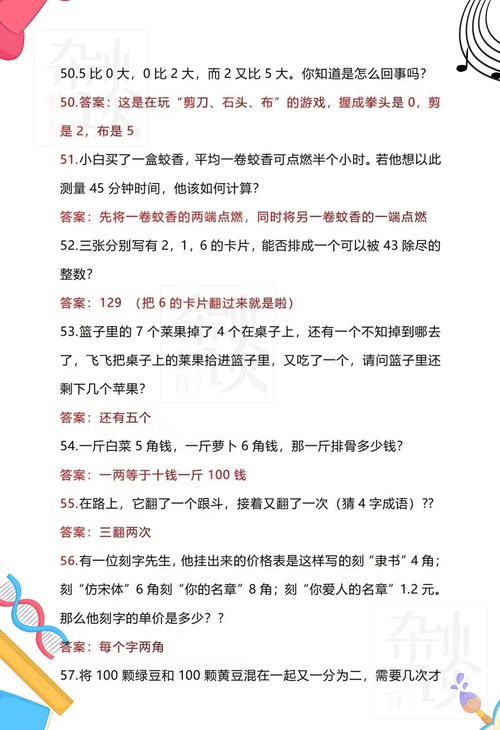 8个小学数学题怎么做视频