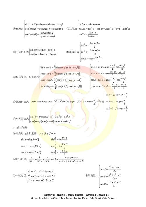 高中数学学到了哪些核心知识？
