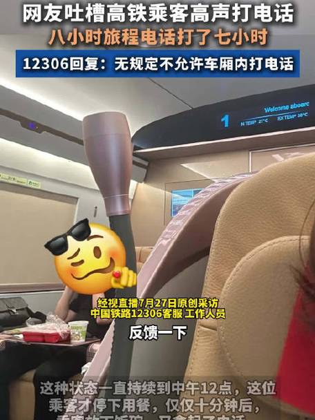 网友热议，乘客在八小时高铁上通话七小时引发争议