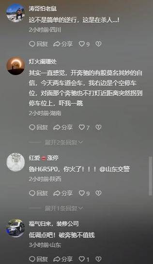甘南奔驰逆行超车辱骂骑手事件曝光