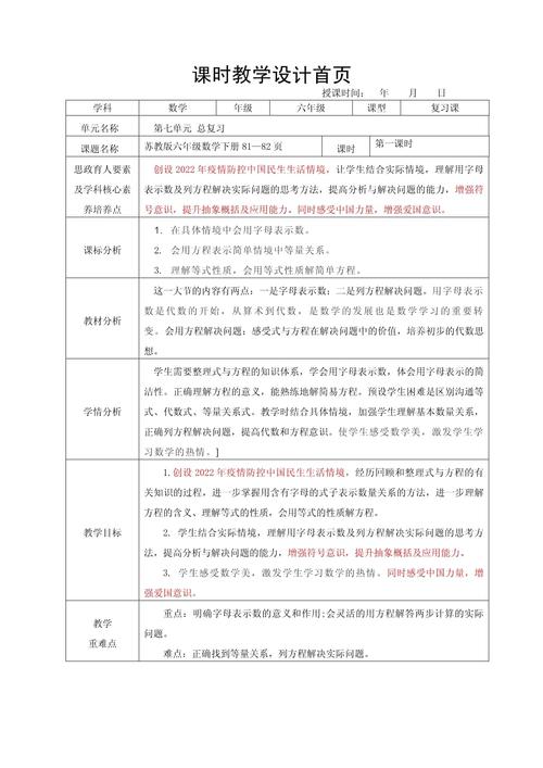 小学数学教案中如何撰写思政目标？