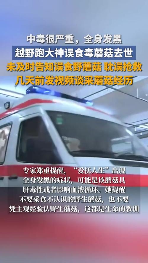 越野跑大神误食毒蘑菇不幸身亡，警示户外运动需谨慎识别食物安全