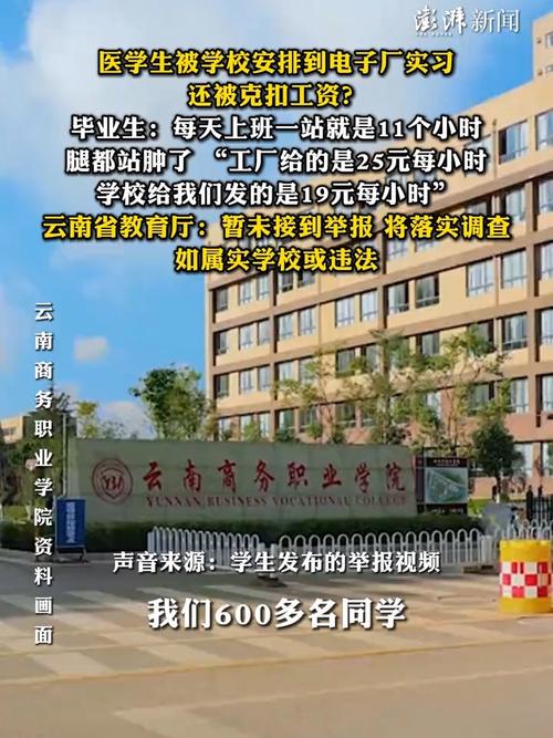 医学生实习遭遇困境，电子厂实习遭遇扣工资风波