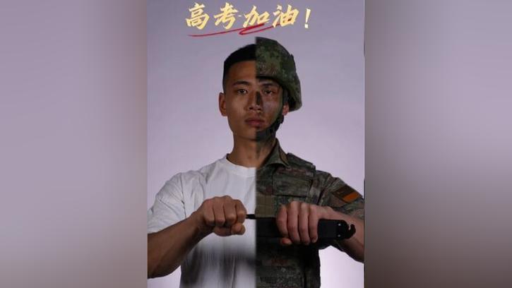 小伙16岁高考后，17岁荣耀参加阅兵仪式！