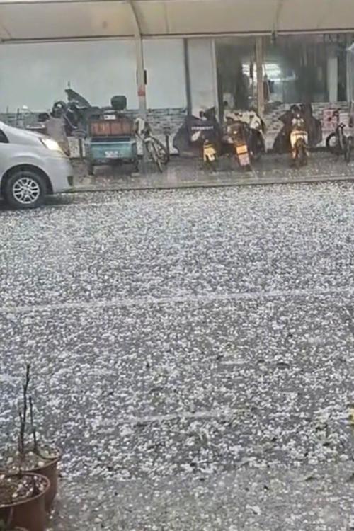 杭州高温突降冰雹，气温逼近40℃极端天气来袭