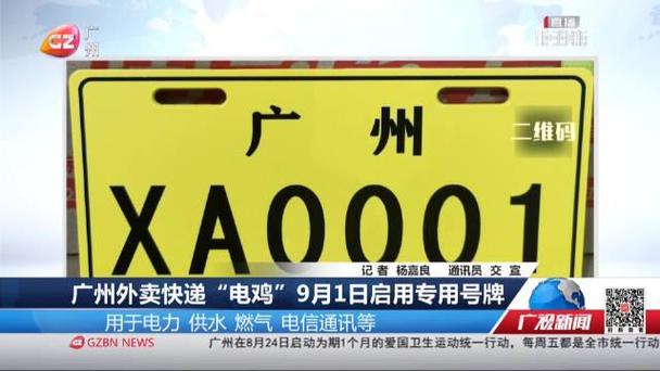 广州核发首张电动自行车专用号牌电鸡牌照