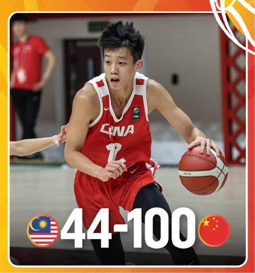 中国U16男篮战胜巴林，成功晋级四强