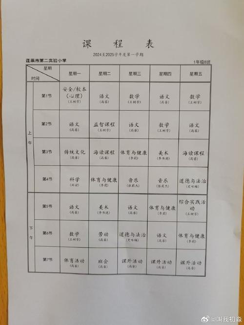 如何制定小学数学课程表？