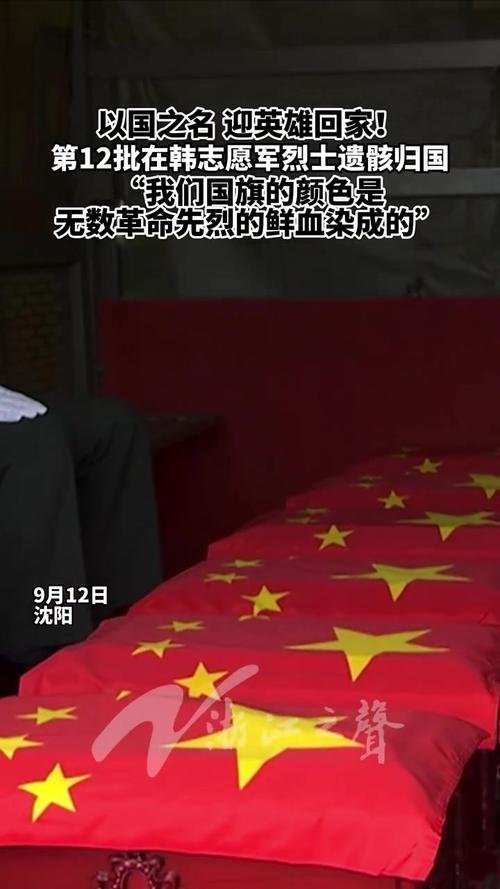 第12批在韩志愿军烈士遗骸归国安葬仪式举行，英雄永垂不朽！
