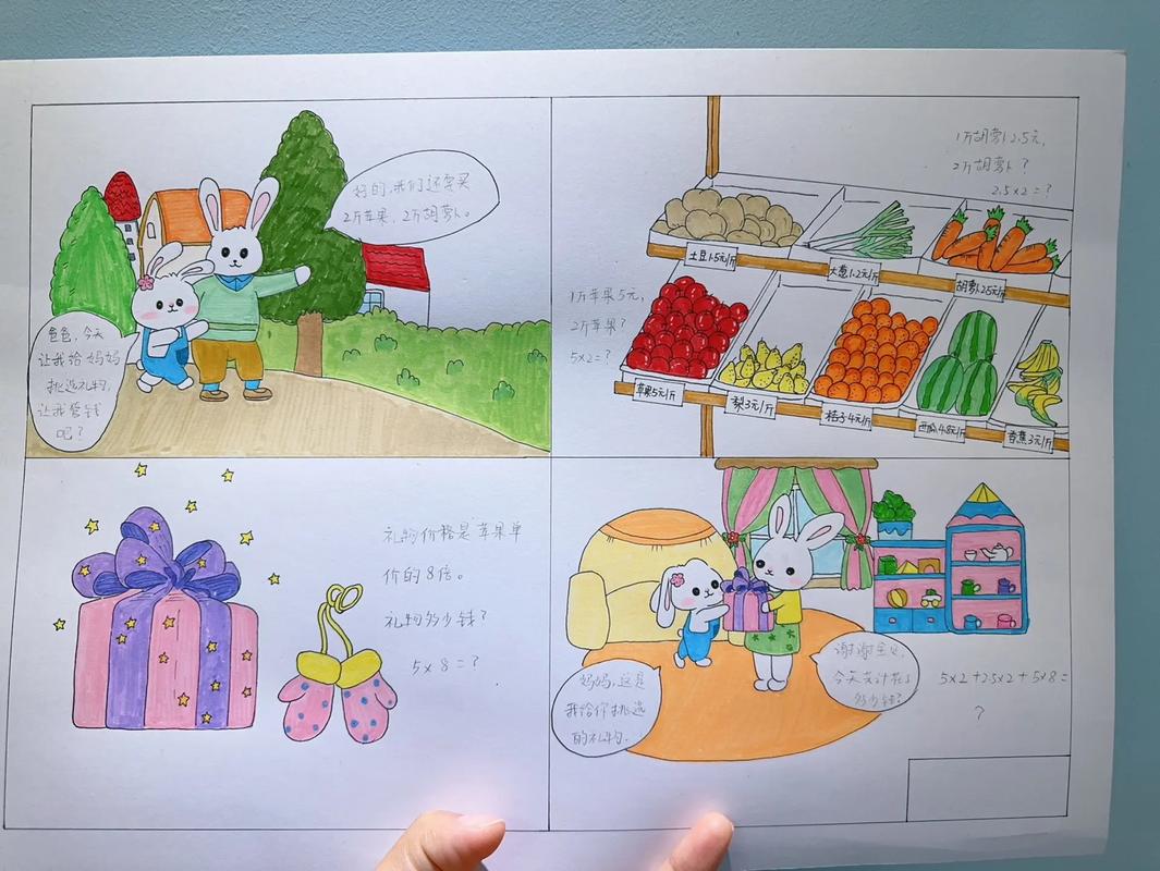 小学数学四格漫画怎么做？