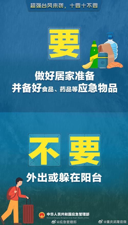 台风来袭应对指南，十要十不要安全守则