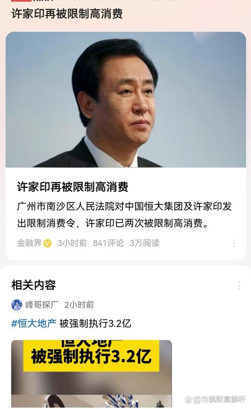 许家印家族资产被接管或冻结，背后真相揭秘