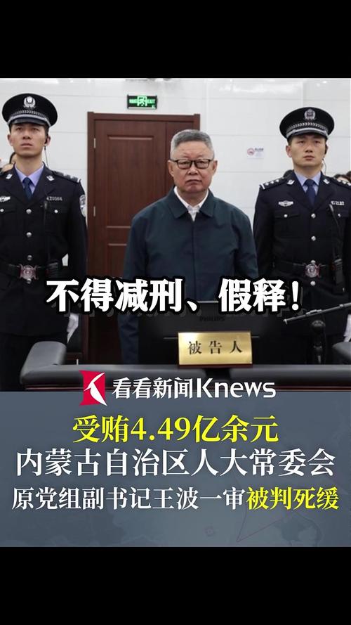 王波受贿案，涉案金额达4.49亿余元，被判死缓！