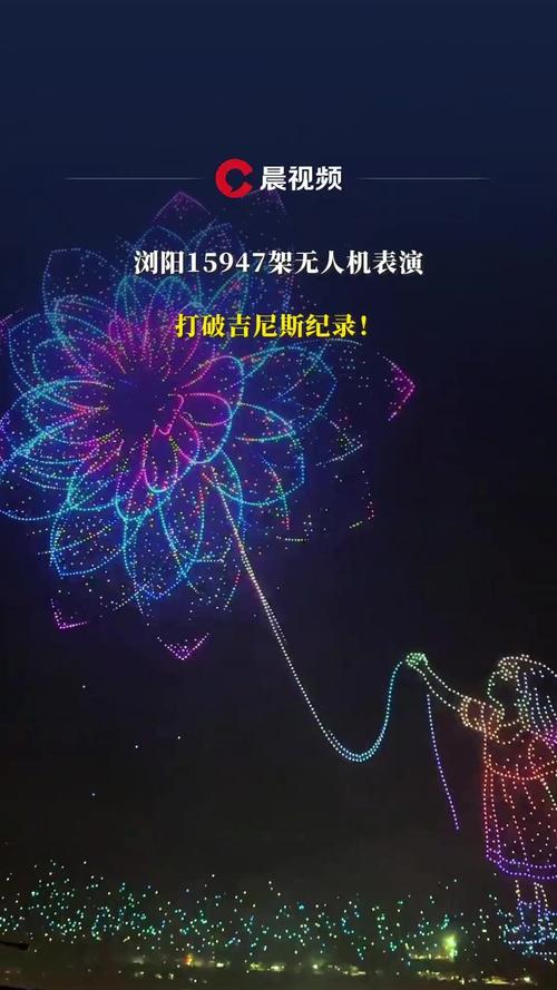 无人机表演创纪录，15947架无人机打破吉尼斯纪录
