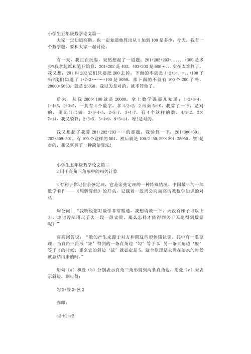 小学生数学论文怎么做的？
