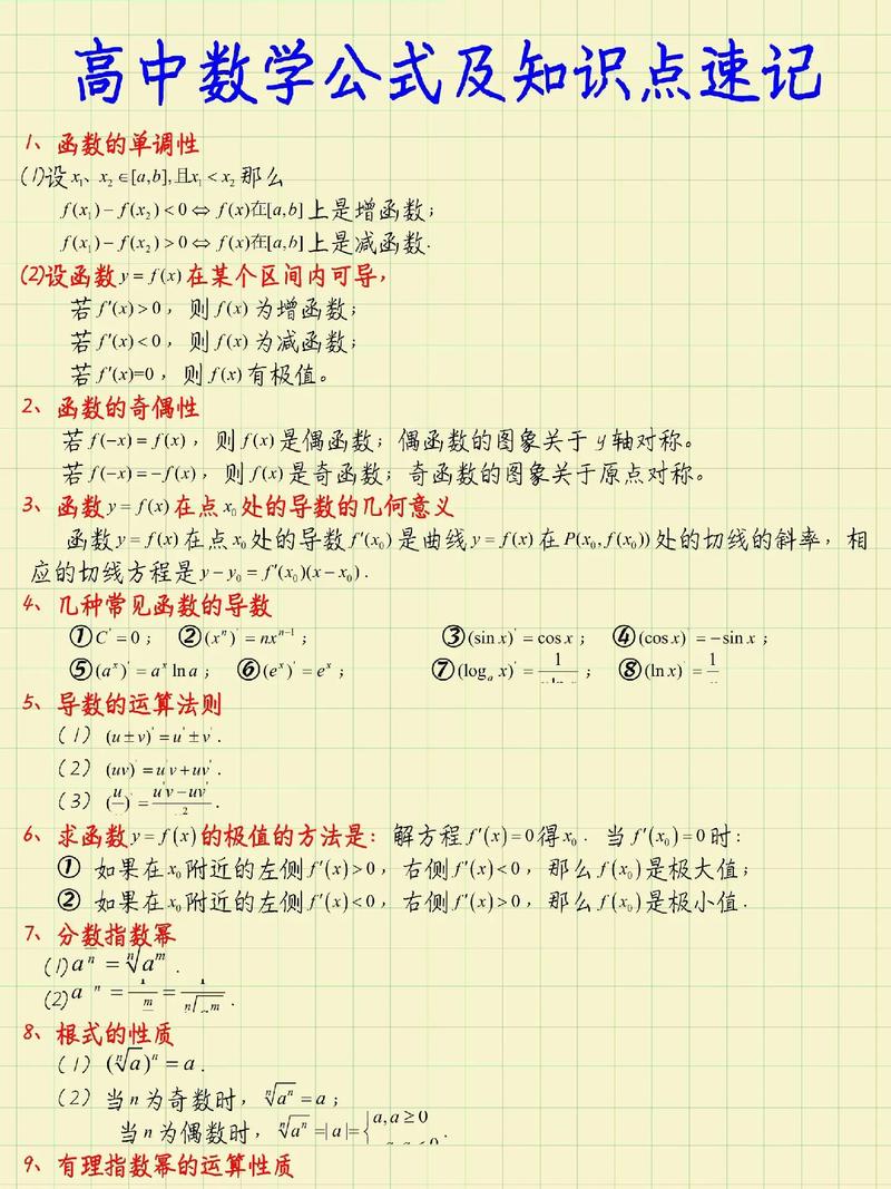 高中数学上有哪些数学知识? 高中数学上有哪些数学知识?