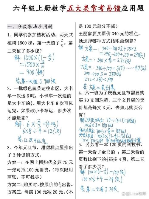 小学6年级数学怎么刷题?