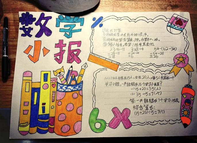 小学生数学手抄报怎么做?