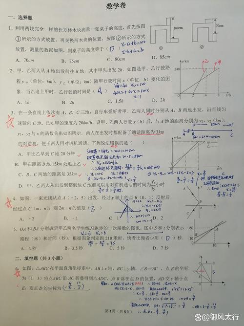 初中数学如何不看错题卷?