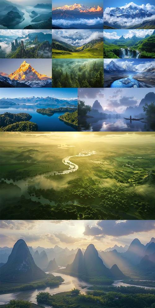 中国卫星视角下的壮美河山,一览大好山河的壮丽画卷