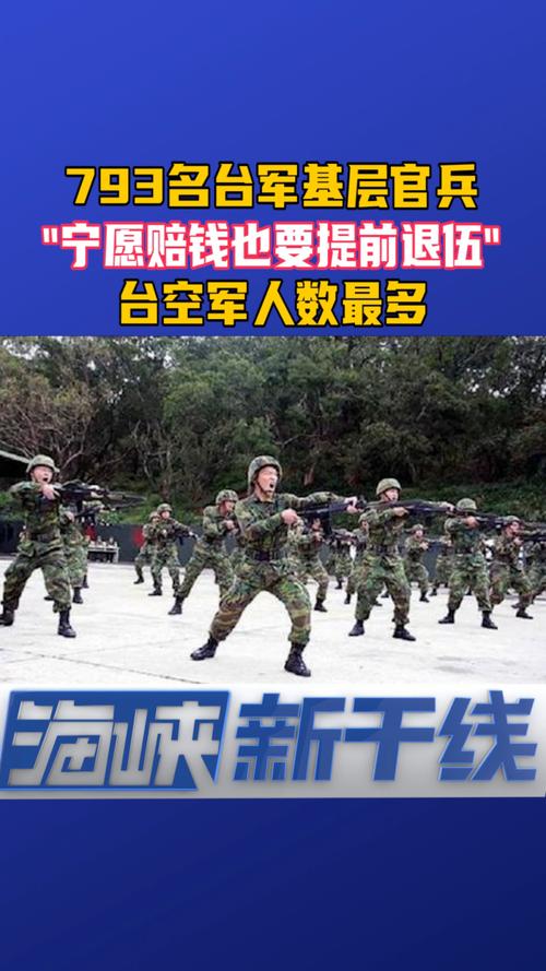 台军1.2万人宁赔钱提前退伍
