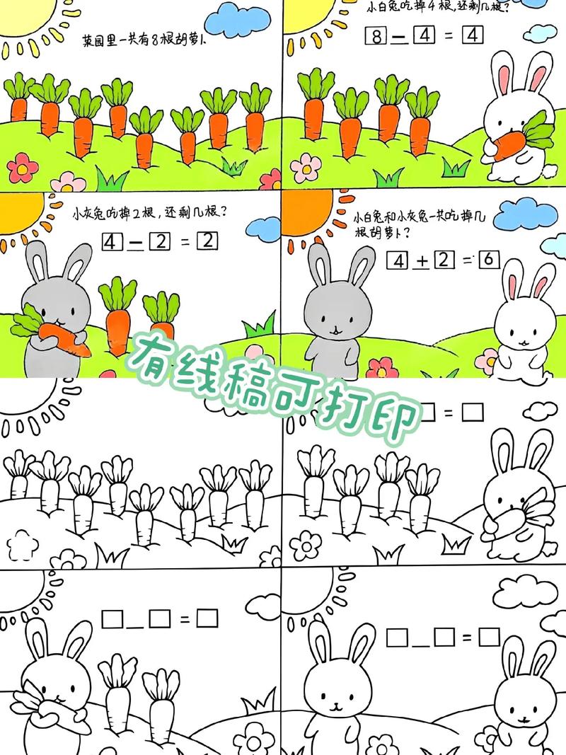 小学数学题连环画怎么画?