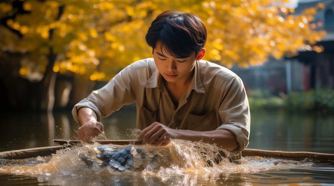 佛山秋假少年刮鱼鳞技艺走红，传承传统手艺展现魅力风采