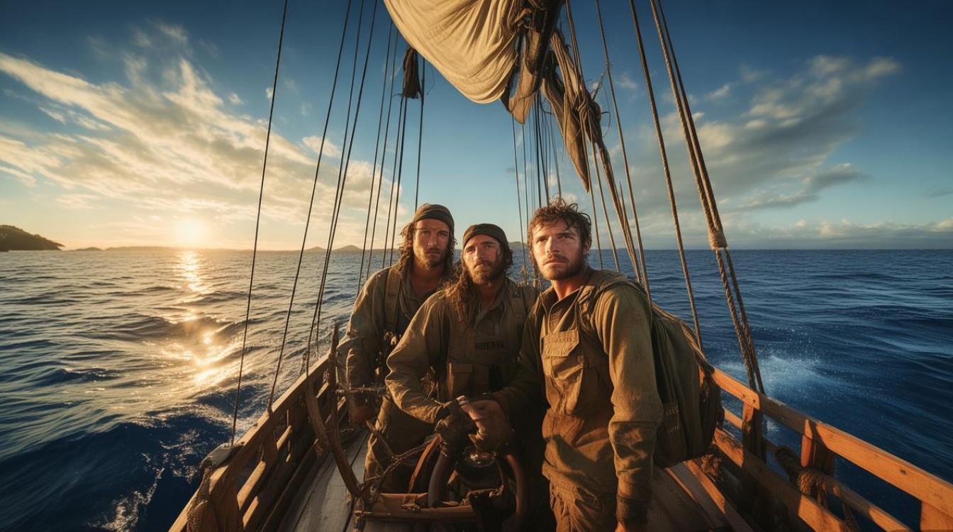 英国三兄弟徒手划船139天勇渡太平洋