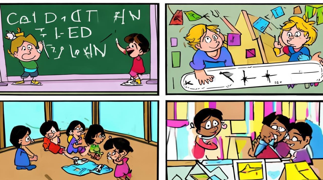 小学数学四幅漫画图怎么画？