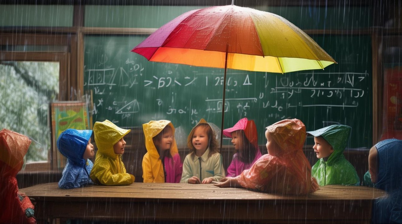 雨中数学课作文小学写法,如何巧妙融入雨景与数学元素?