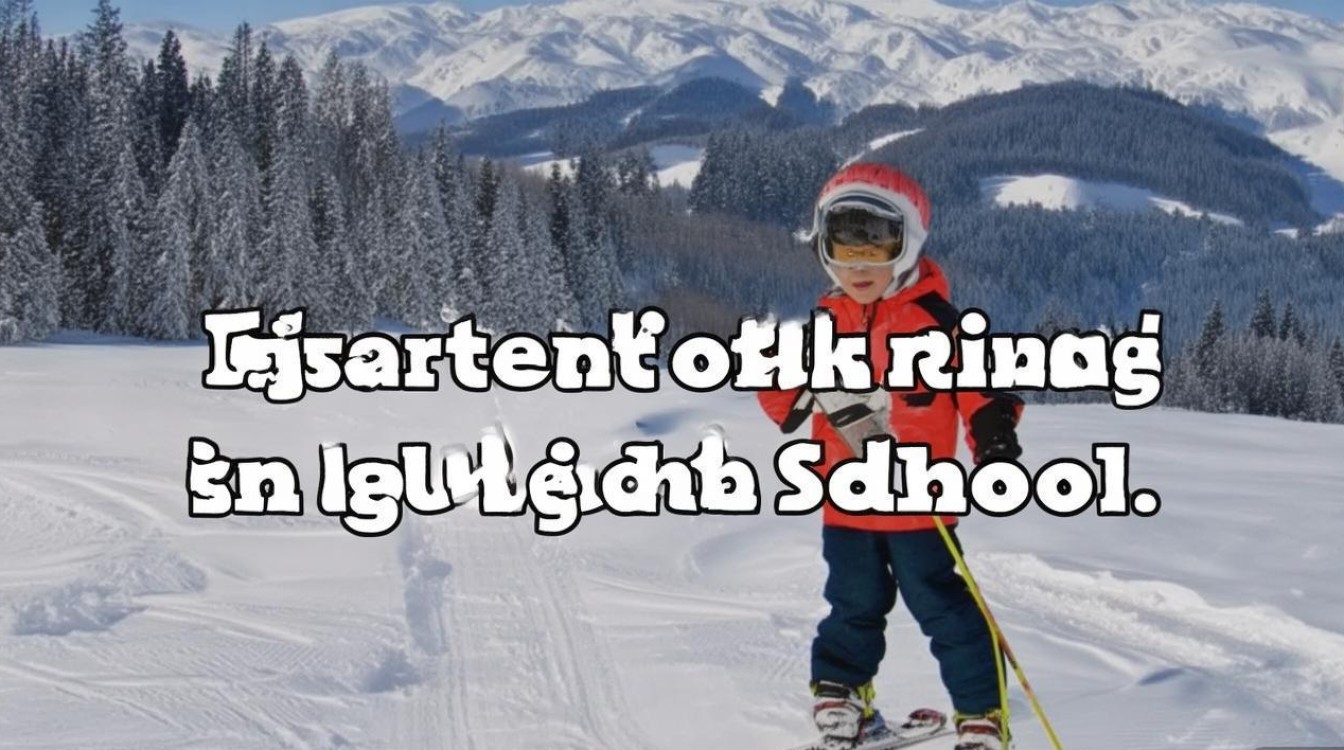 如何用英语表达‘从高中开始学滑雪’？