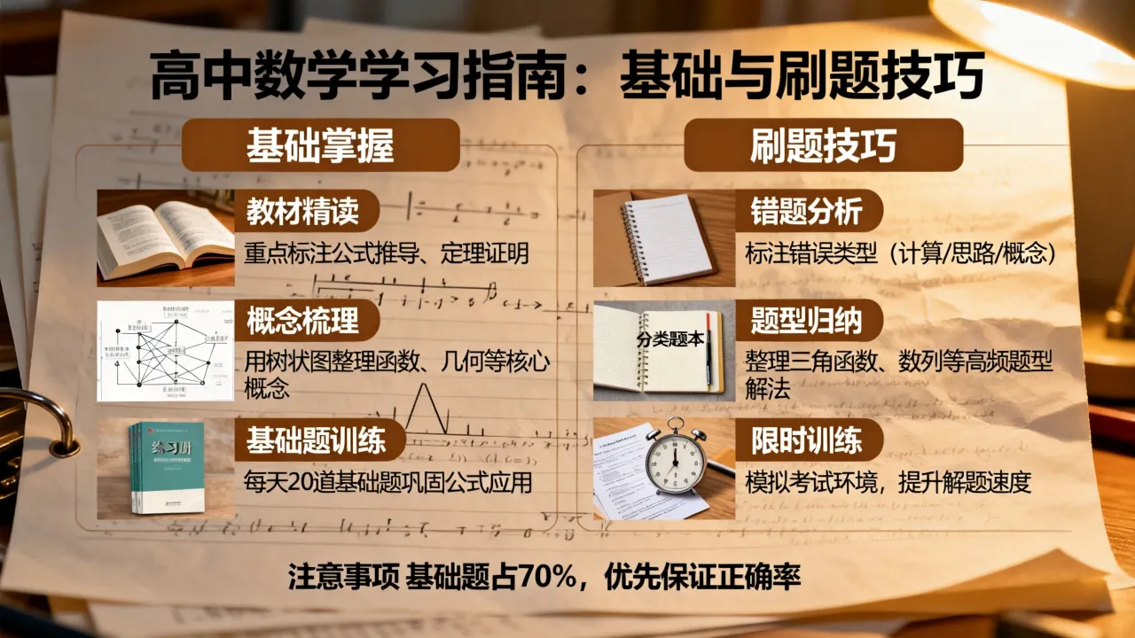 如何学高中数学？掌握基础与刷题有什么技巧？