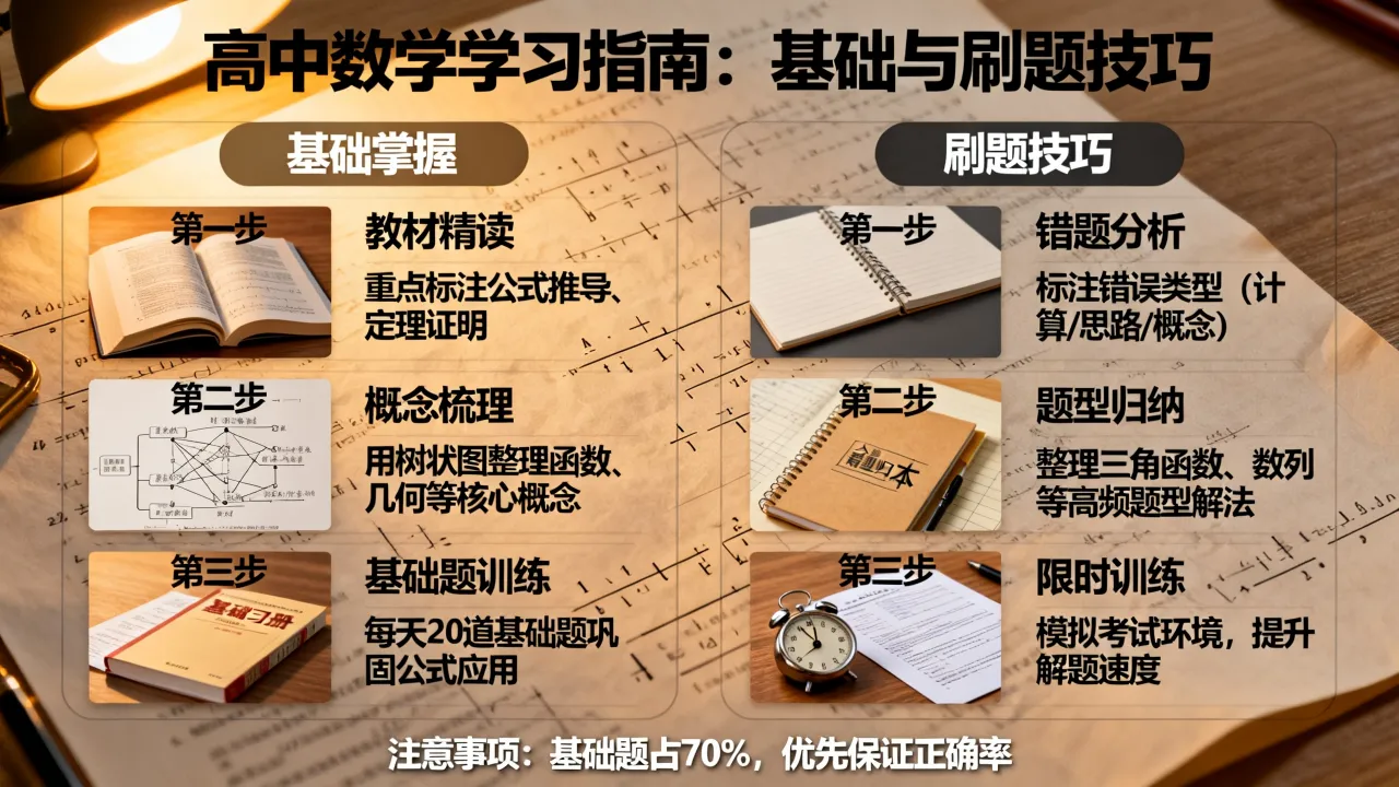 如何学高中数学?掌握基础与刷题有什么技巧?