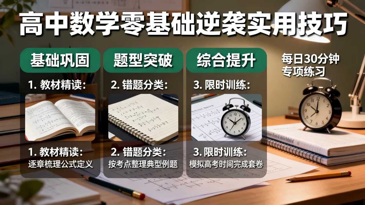 如何才能学好高中数学，零基础逆袭的实用技巧有哪些？