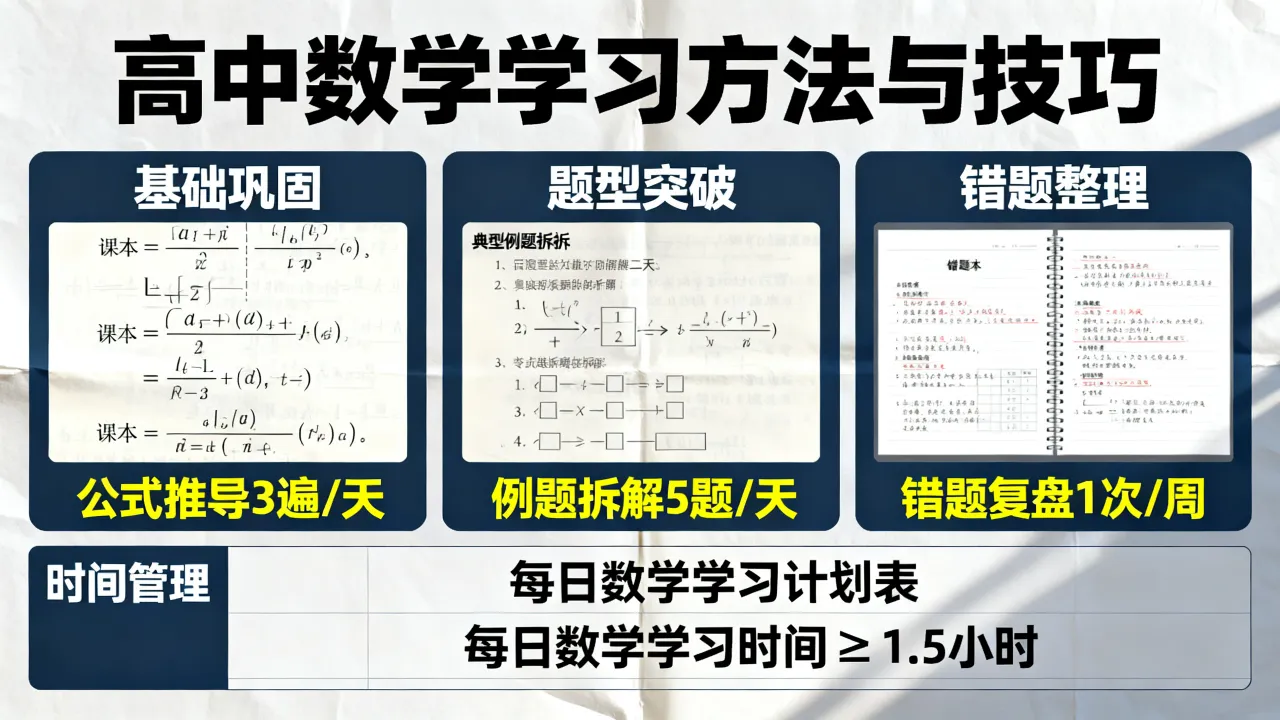 如何学好高中数学？有哪些方法和技巧