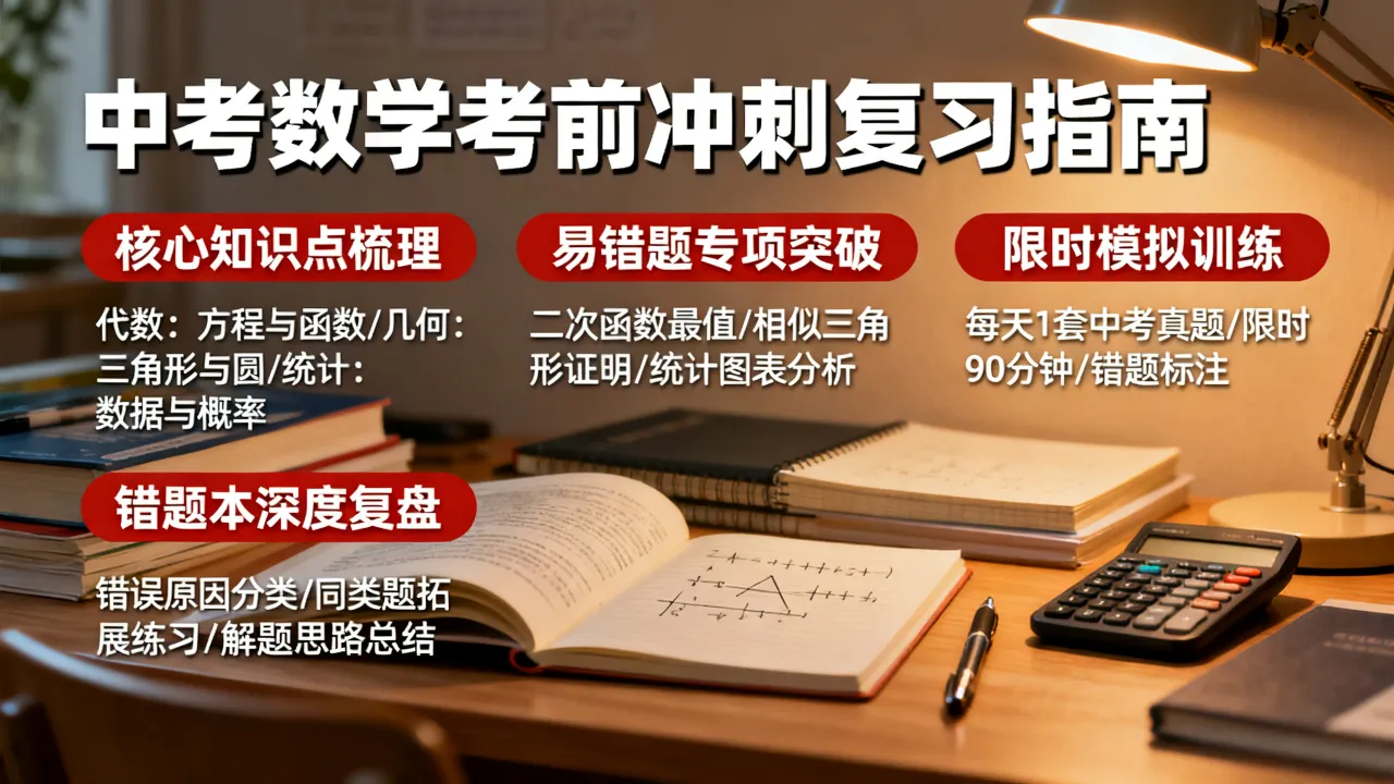 中考如何考好数学，数学考前冲刺复习方法有哪些？