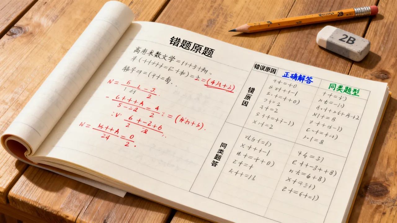 高中数学如何改错？错题本整理方法有哪些？