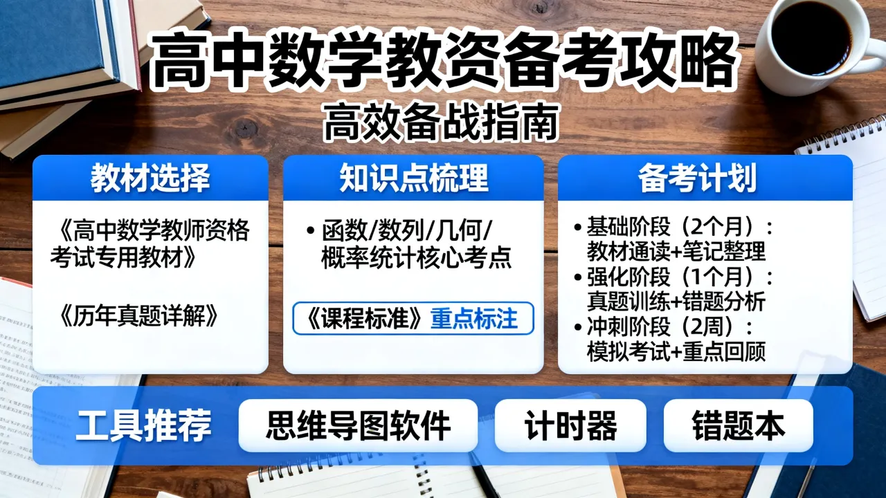如何备战高中数学教资，高中数学教资备考攻略有哪些？