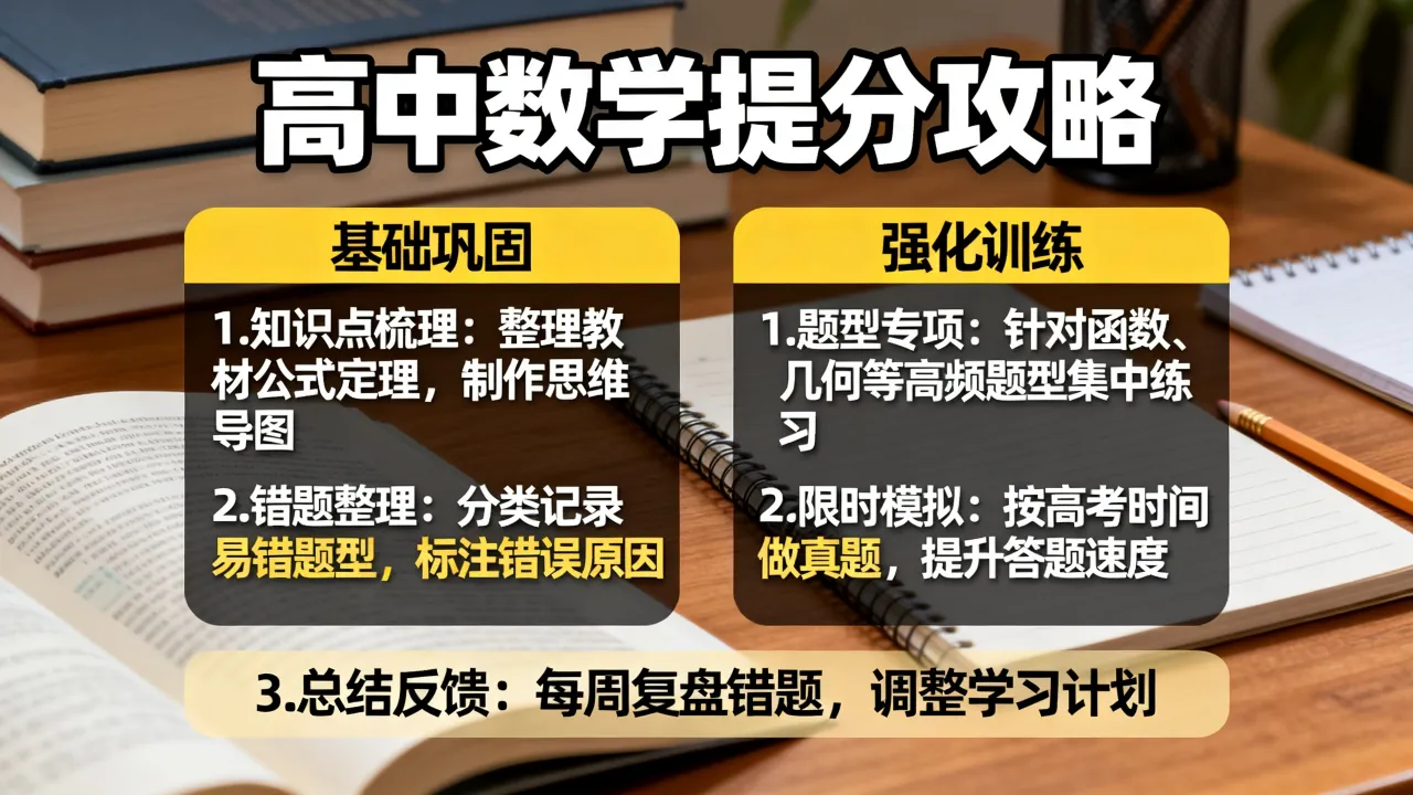 如何学好高中数学怎么，高中数学提分最快的方法是什么