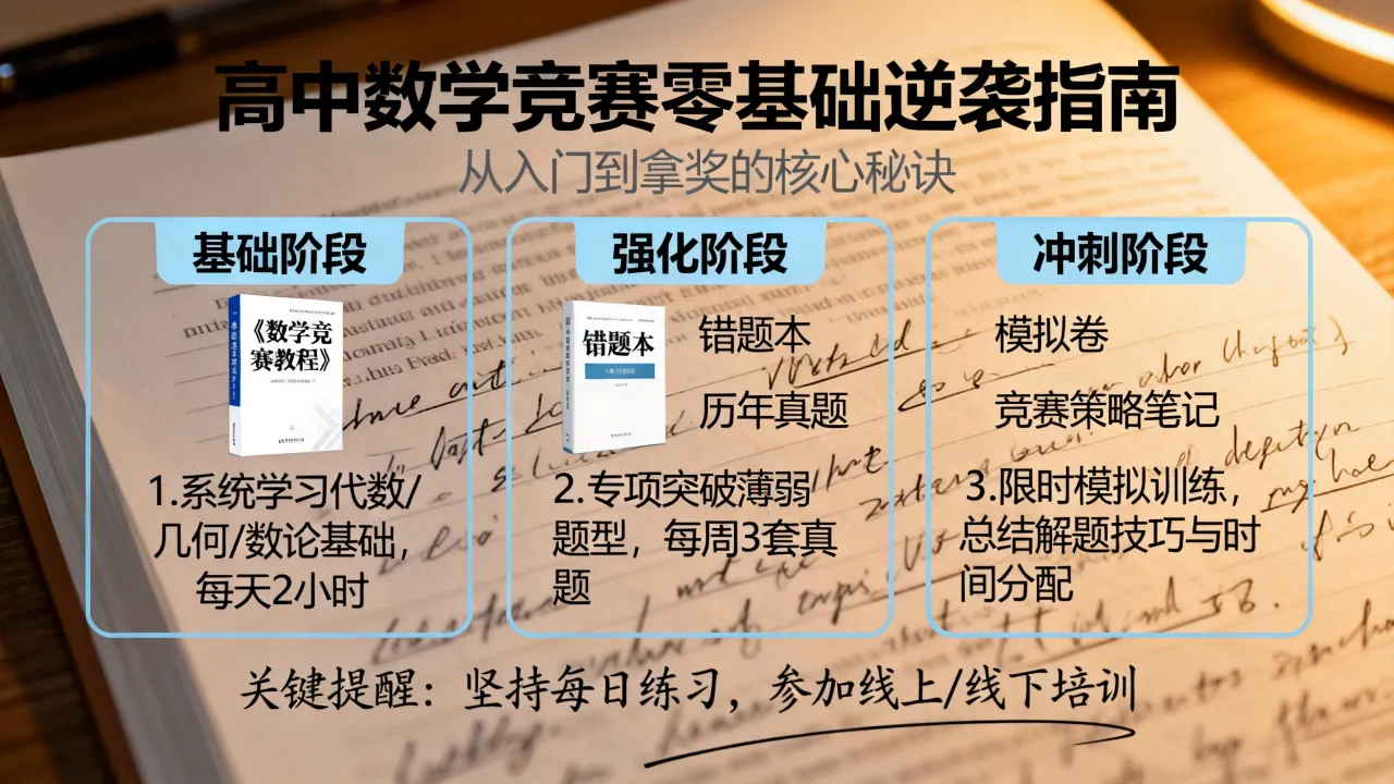 高中数学竞赛如何准备，零基础逆袭拿奖有哪些秘诀？